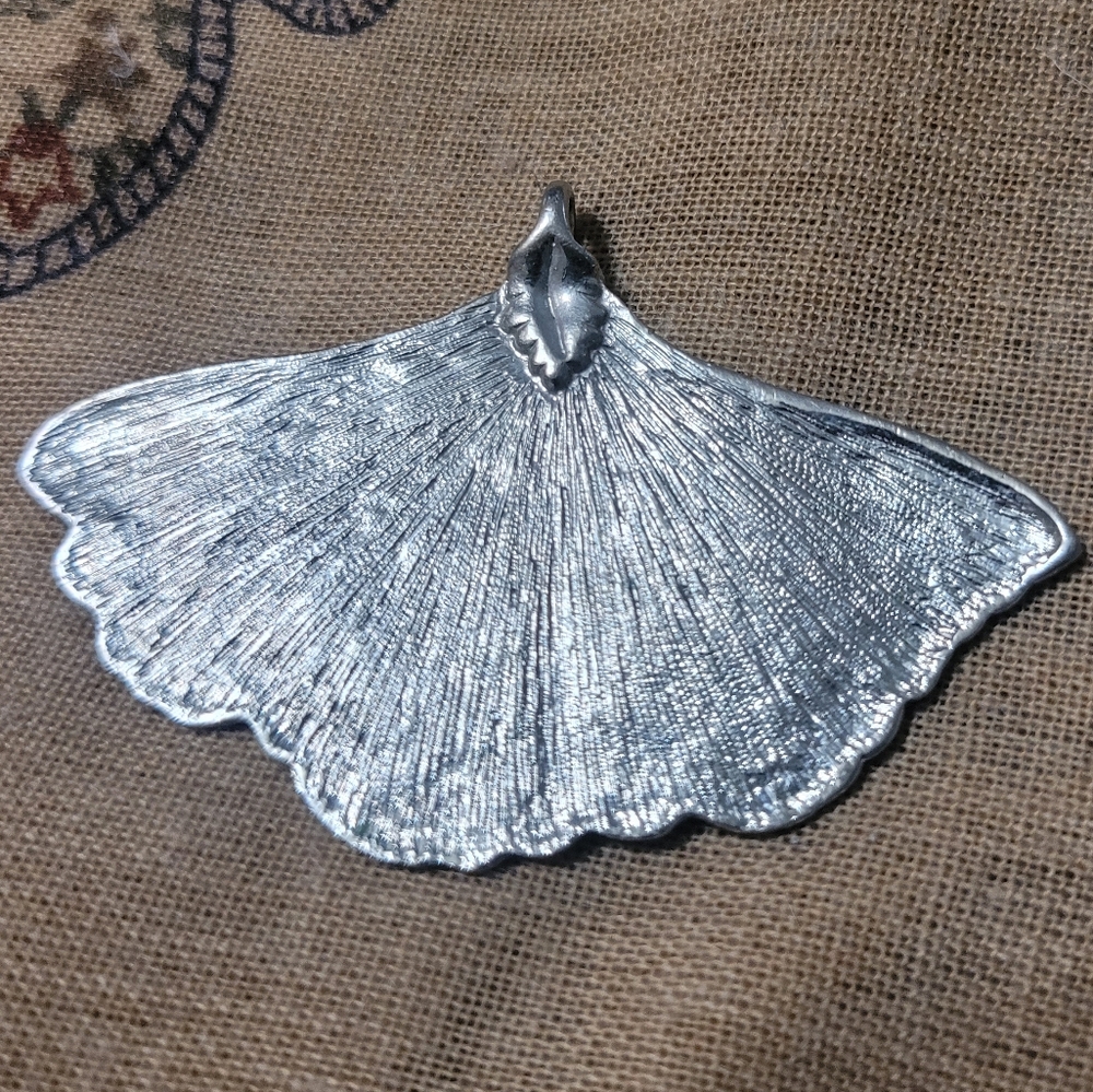 Huge Gingko Leaf Pendant